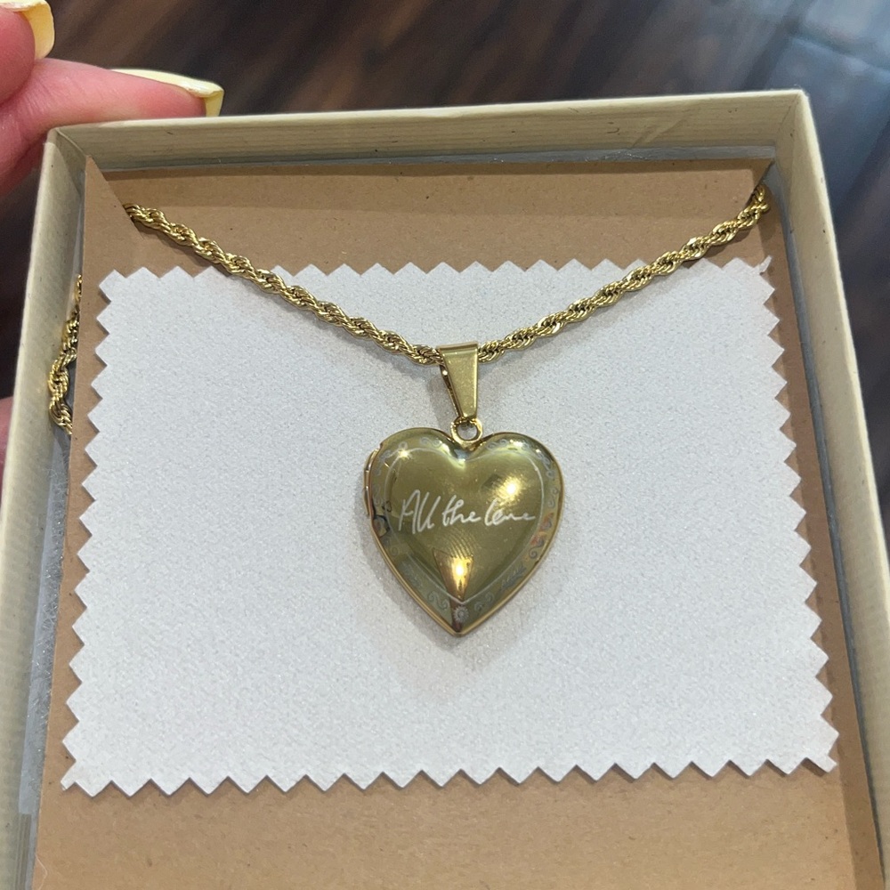 Harry Styles Inspired Gold Locket Necklace